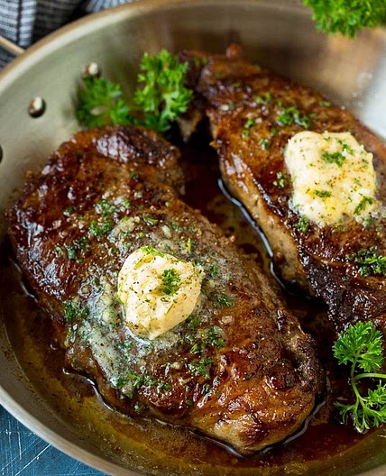 Sirloin Steak with Garlic Butter