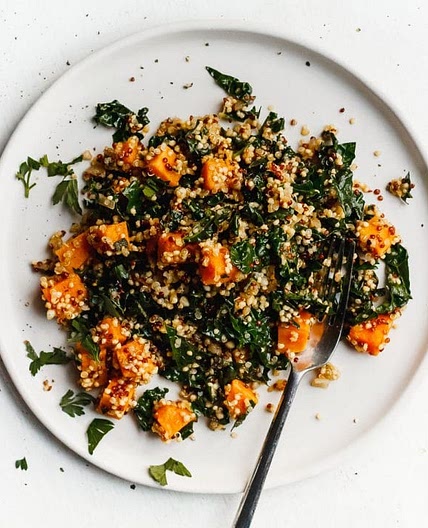 Sweet Potato Quinoa Skillet with Kale and Sage