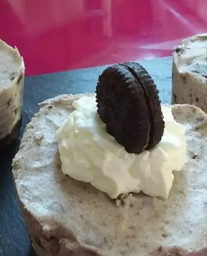 Mini cheesecake de oreo