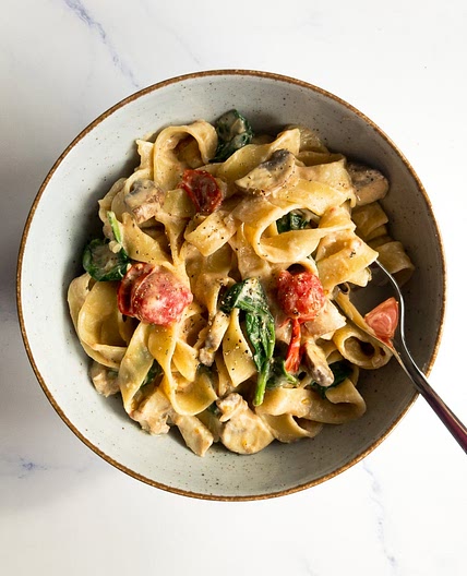 Vegan Fettuccine Alfredo