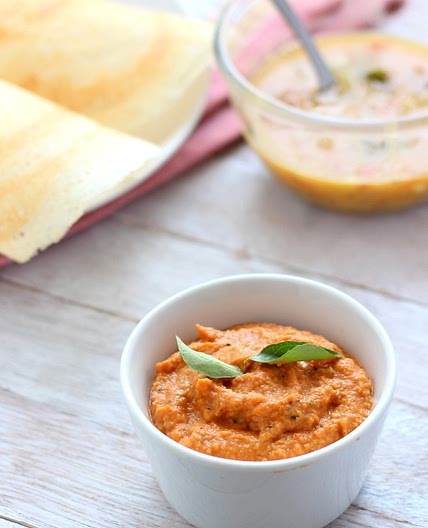 Instant Onion Tomato Chutney for Dosa