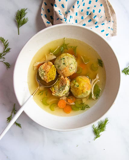 Tie Dye Matzah Ball Soup