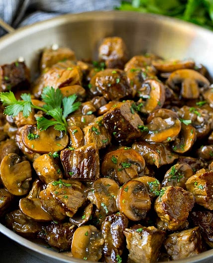 Beef Tips with Mushroom Gravy