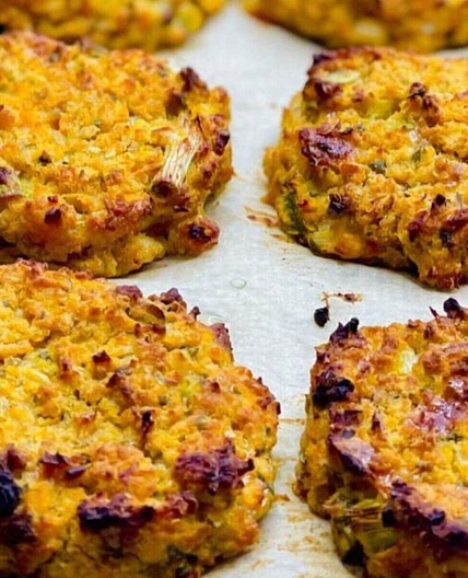 Beans and Quinoa Baked Fritters
