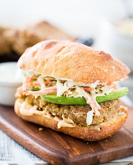 Filet O’ Chickpea Sandwich with Tartar Sauce Slaw