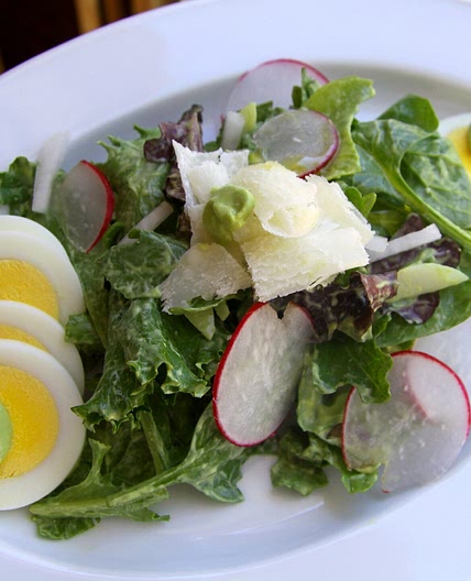 Mixed Green Salad with Avocado Dressing
