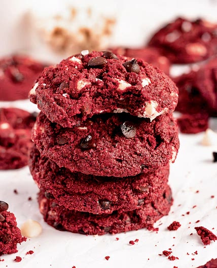 Vegan Red Velvet Cookies (Gluten-Free)