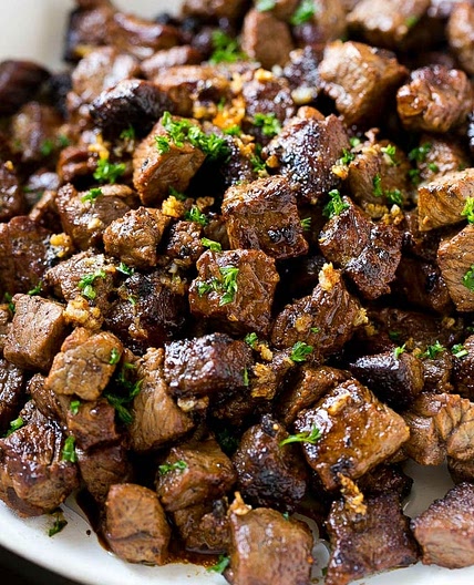 Steak Bites with Garlic Butter