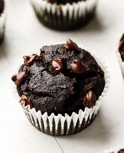 Chocolate Green Smoothie Muffins