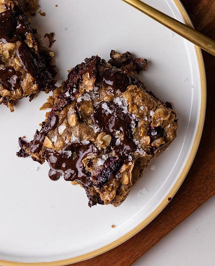 Chocolate chip cherry oatmeal bars