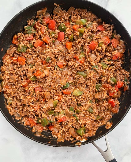 One Pot Deconstructed Stuffed Peppers