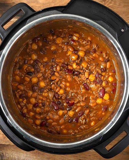 Instant Pot Hamburger Baked Beans
