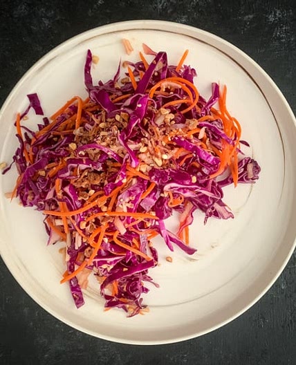 Vegan Coleslaw with Pear and Carrot