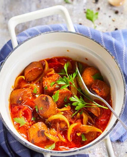 Rougail saucisse végétarien