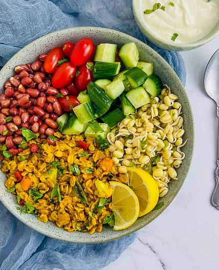 Oatmeal Upma Breakfast Bowl