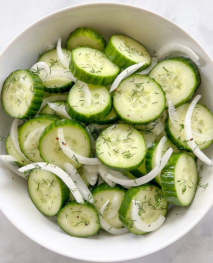 Easy Cucumber Onion Salad Recipe