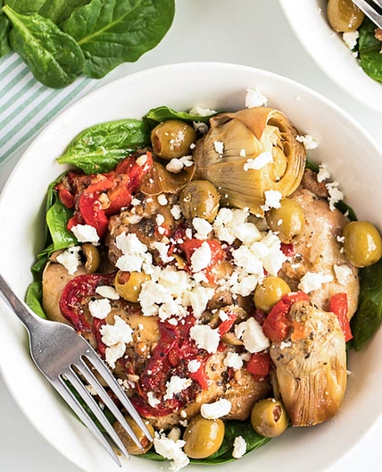 Crock Pot Mediterranean Chicken