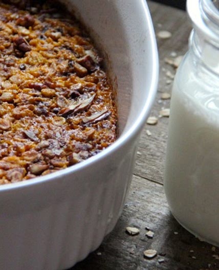 Pumpkin Pecan Baked Oatmeal
