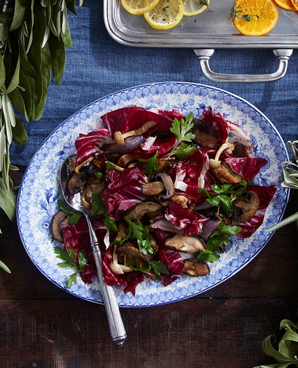 Roasted Mushrooms and Radicchio