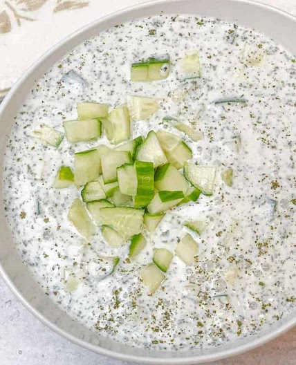 Cucumber-Yogurt Mint Garlic Salad
