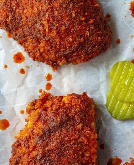 Oven Fried Nashville Hot Chicken