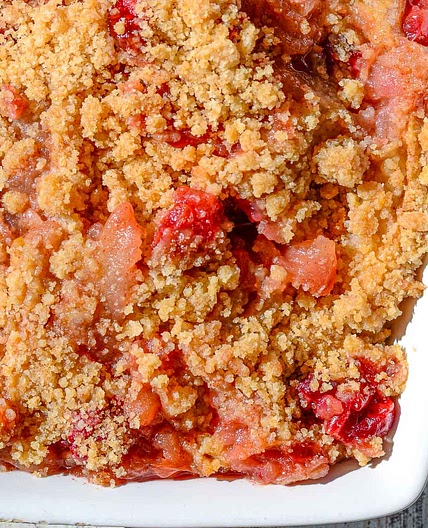 Easy Cranberry Apple Crumble
