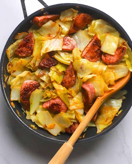 Low Carb Sausage and Cabbage Skillet (Easy One-Pan Meal)