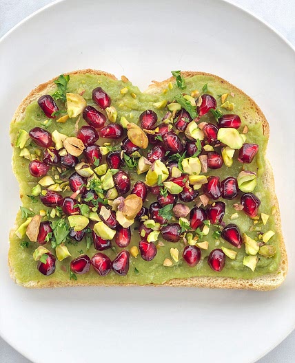 Pomegranate & Pistachio Avocado Toast