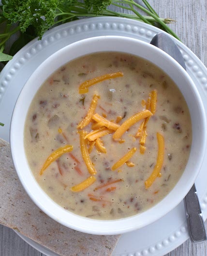 Preserving Food--Cheeseburger Soup, THM FP, Gluten Free, Dairy Free