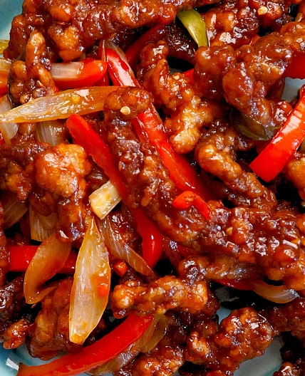 Crispy Chilli Beef with Sweet Chilli Sauce