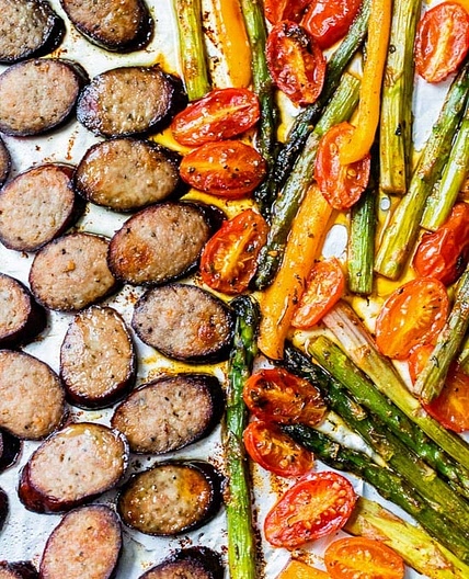 Kielbasa Veggie Sheet Pan Dinner