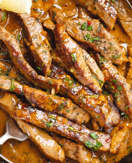 Pan-Seared Steak in Butter Sauce