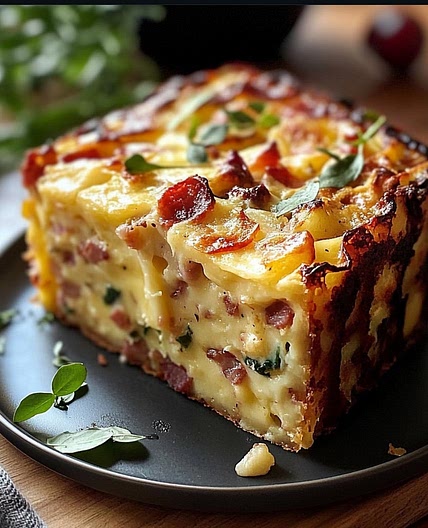 Cake salé lardons comté