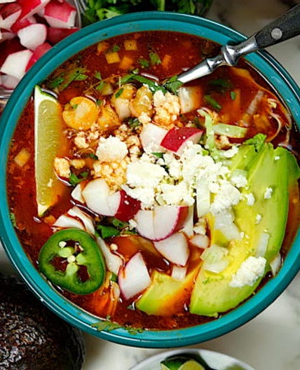 Slow Cooker Mexican Pozole Rojo recipe