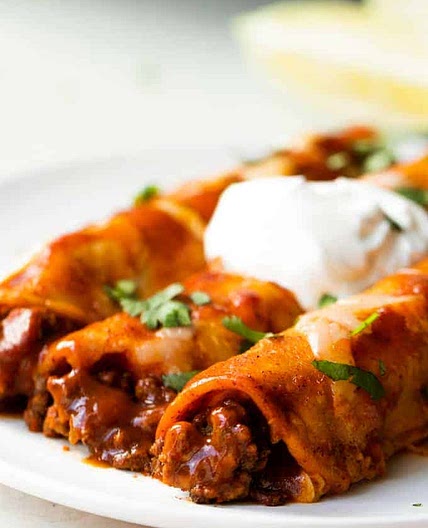 Authentic Beef Enchiladas