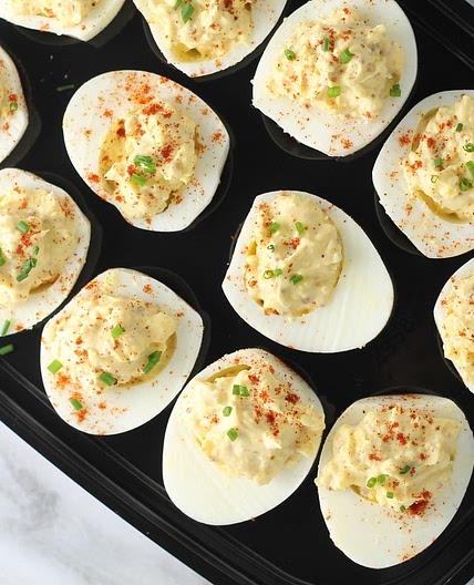 Low Fodmap Deviled Eggs