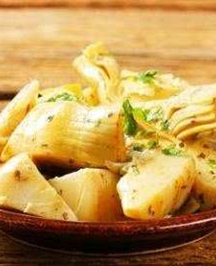 Ensalada de alcachofas con ajo | Reto 28