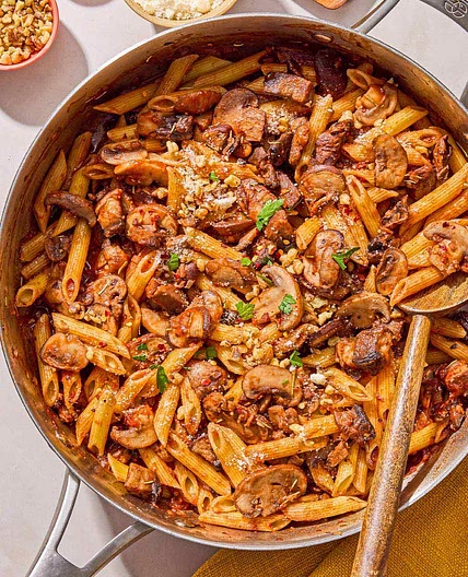 Garlic Mushroom Pasta Recipe