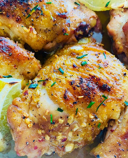 Baked Lemonade Chicken Thighs