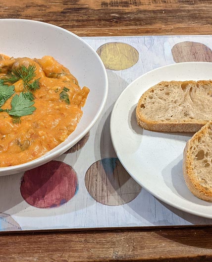 Mushroom and Potato Paprikash