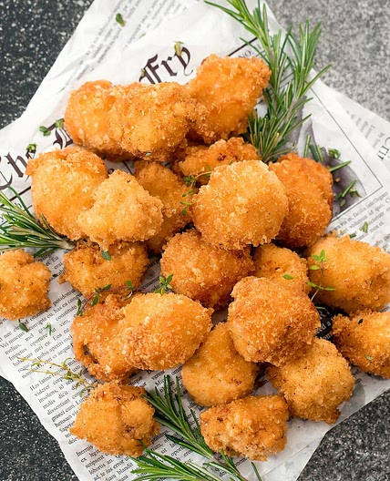 Crispy Low Carb Keto Cauliflower Bites