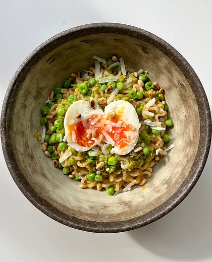 Pea Pesto Ramen