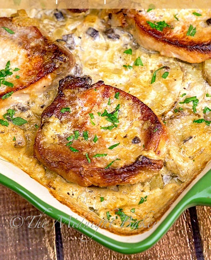 Pork Chops & Scalloped Potatoes Casserole
