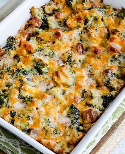 Ham and Broccoli Casserole au Gratin