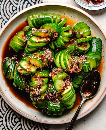 Spicy cucumber salad recipe