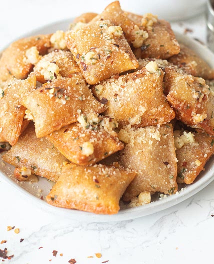 Air Fryer Pizza Rolls - Tiktok Inspired with Garlic Butter