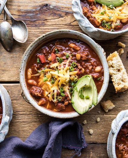 Healthy Slow Cooker Turkey and White Bean Chili