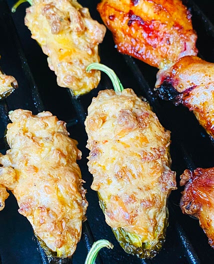 Smoked Cheesy Sausage Jalapenos