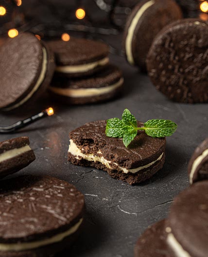 Chocolate Mint Sandwich Cookies