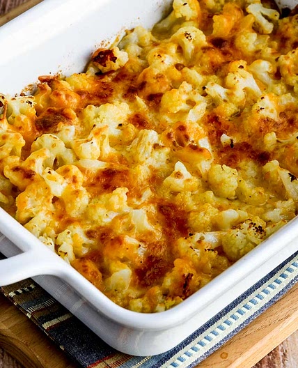 Easy Cheesy Baked Keto Cauliflower